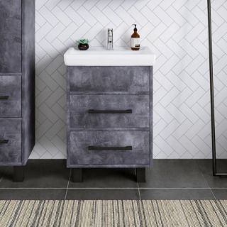 Тумба под раковину Бриклаер Чили 4627125415203 55 см цемент